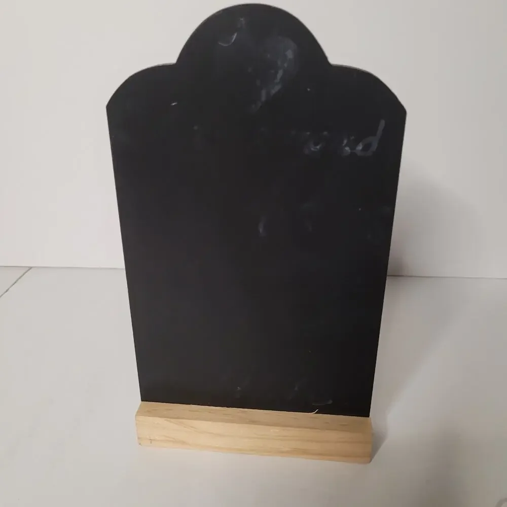 Unique Tombstone Shaped Chalkboard with 4 Chalks